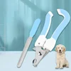 Pet Nail Clippers with Sickle Large Dog Nail Clippers Nail Clippers Multifunctional Teddy Cat Stainless Steel Grooming Scissors