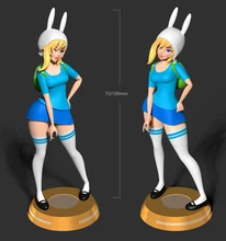 

1/24 75mm 1/18 100mm Resin Model Kits Cartoon Girl Figure Unpainted No Color RW-646