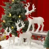 1/2Pcs 16/21/26CM Elk Christmas Supplies Decoration Christmas Tree Ornaments for Home Room Decor New Year 2025 Gifts Accessories