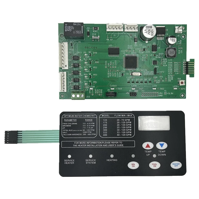 

Hot 42002-0007S Control Board Kit With 472610Z Switch Pad For Master NA/LP Series Pool/Spa Heater Electrical Systems