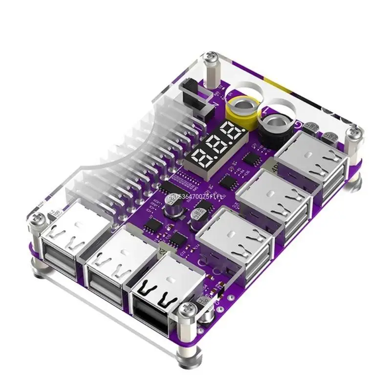 

12 Port USB Hub 24Pin Power Supply Break out Adapter Board for Multiple Devices Fast Charging and Easy Dropship