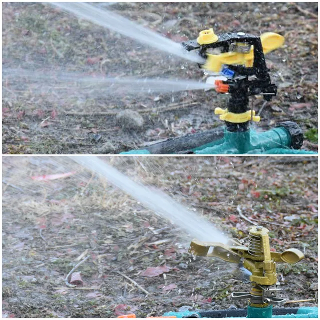 Kerti Gyep Forgó Öntöző Sprinklerek Fúvókával Támogató Automatikus 360 Fokos Farm Rocker Sprinkler Öntözővíz - Image 2