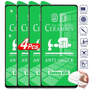 4PCS Pellicola Ceramica per Samsung Galaxy A56 A55 A54 A17 A16 A15 A14 A36 A35 A34 A26 A25 A24 A73 5G Non Vetro Trasparente Protezione Dello Schermo