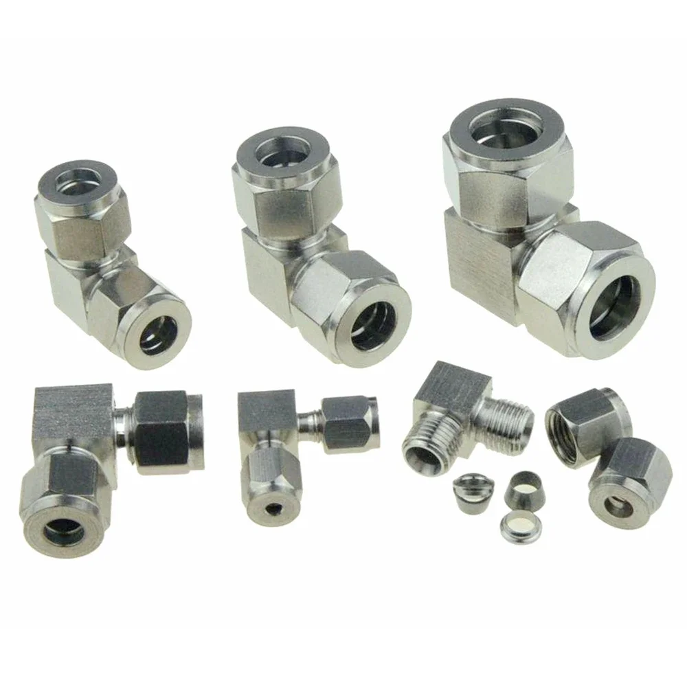 SUS 304 Compression Ferrule Pipe Fitting 6mm 8 10 12mm Conversion Adapter 1/4 1/2 Tube Stainless Steel Coupler Connector YDF-LOK hose pipe fitting pipe fitting water pipe fitting