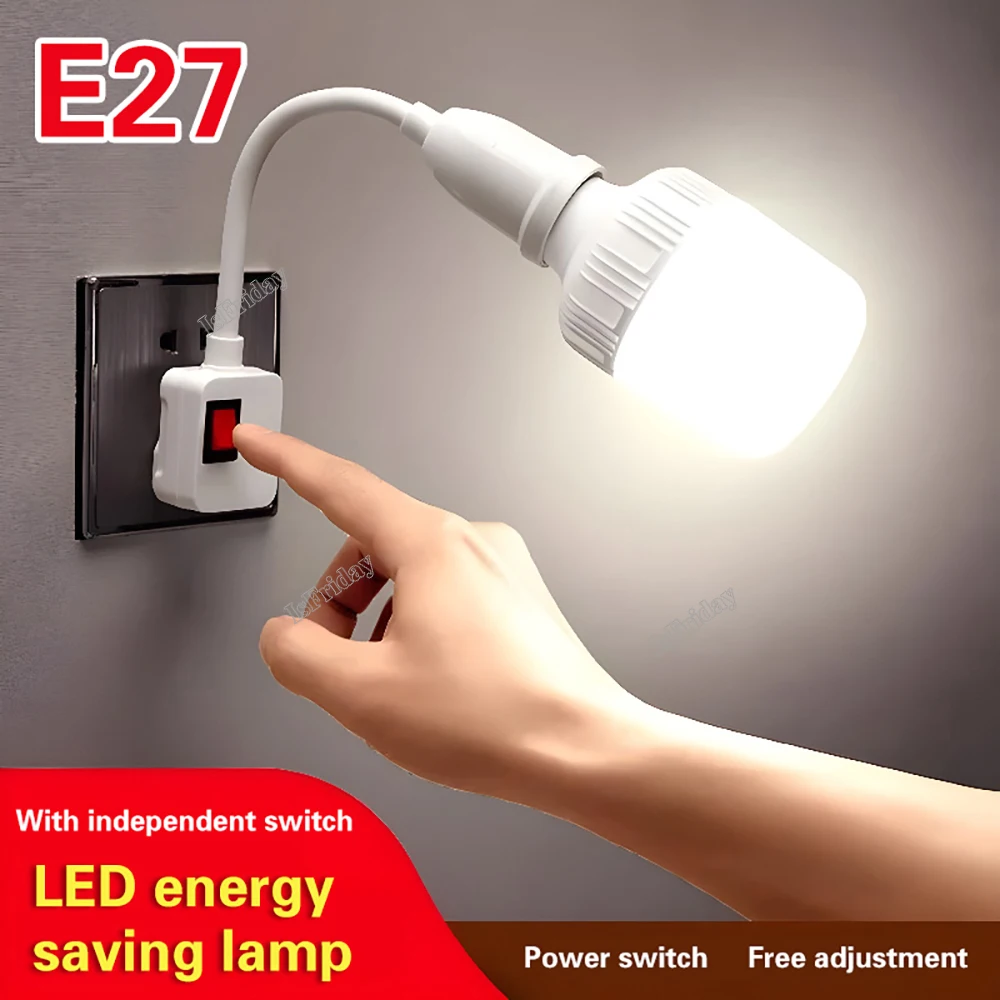 E27 Lamp Bases Lamp Bases Adjustable Rotating Holder Light Flexible Bend Mobile Test LED Light Socket Light Bulb Adapter Plug mestek socket tester digital smart outlet checker tester rcd gfci ncv socket test detector eu us uk plug ground zero line check