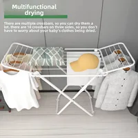 Universal X-leg Floor-standing Clothes Drying Rack Balcony With Folding Clothes Drying Rack Indoor And Outdoor Drying Rack 2