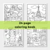 Coloring Book For Adults And Teens Halloween Theme Featuring Adorable Creepy Creatures In Cozy Moments Relaxation Graffiti Gift 6