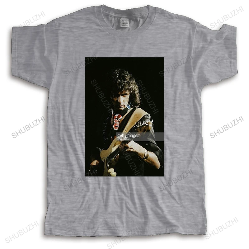 T-Shirt Uomo Girocollo T-Shirt Homme T-Shirt Uomo Estate Ritchie Blackmore Heavy Metal Rock Guitarist T-Shirt Nere Da Uomo Top