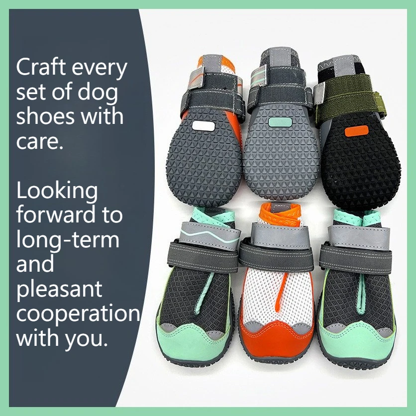 Pet Dogs Shoes New Product Professional Design Shoes comfortable breathable Non-Slip Outdoor Walking Dog Shoes Pet Supplies