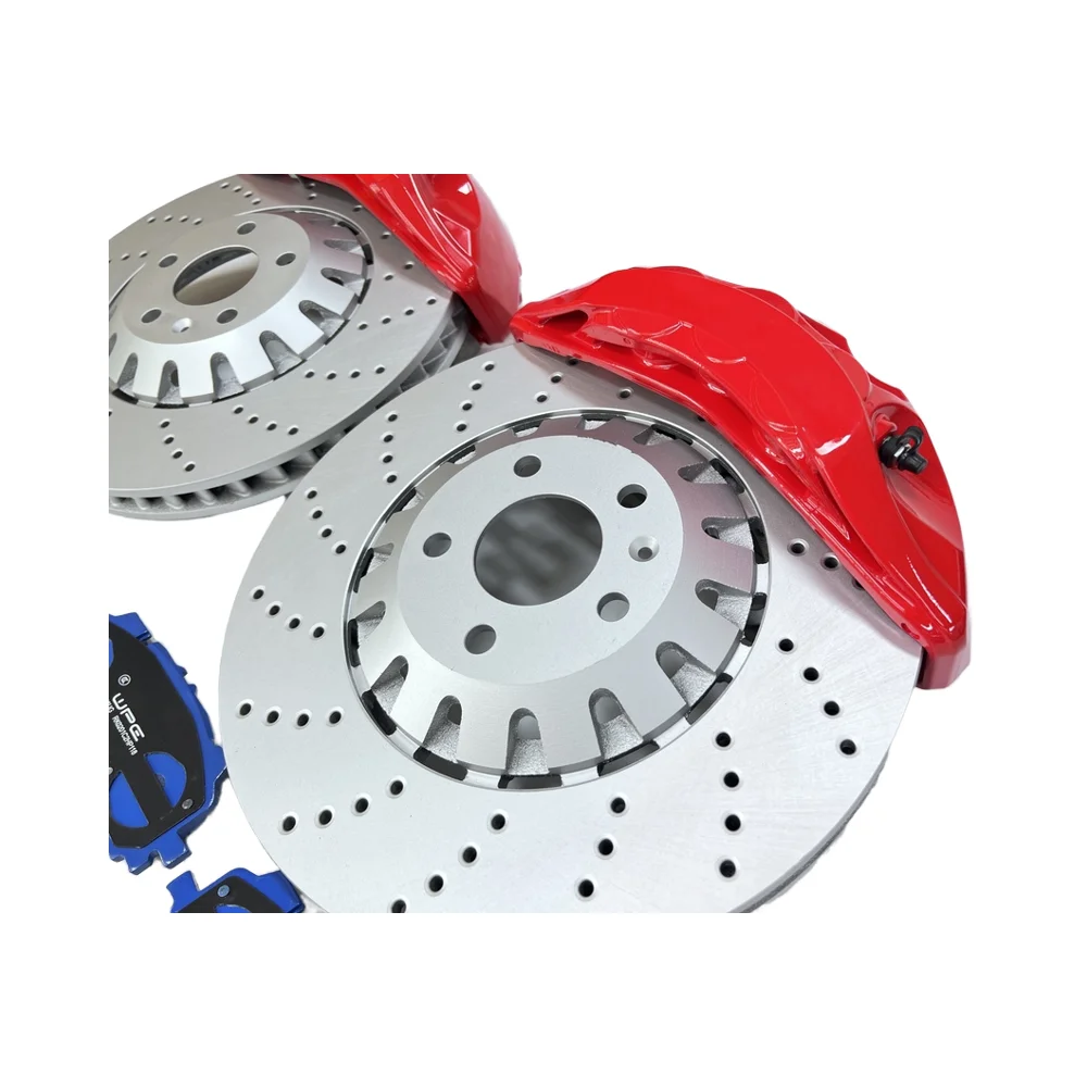 Akebono 8n big brake caliper full set 350-375mm brake disc/rotor caliper 6 piston 18 inch wheels for audi a8 a4 b7 for bmw