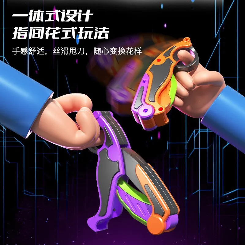 3D Printing Gravity Claw Knife Toy Gravity Training Decompression Artifact Decompression Card Pushing Gift Fidget Toys