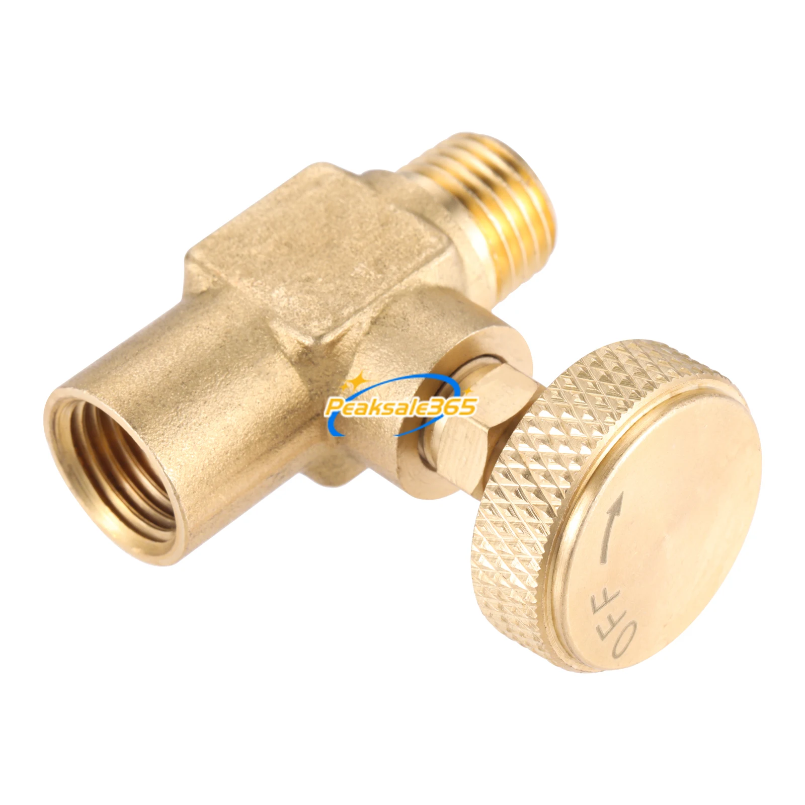 Solid Brass Needle Valve 1/4" Female NPT X 1/4" Male NPT High Pressure Propane LPG Gas Flow Butane Control Transfer Fittings 1pc