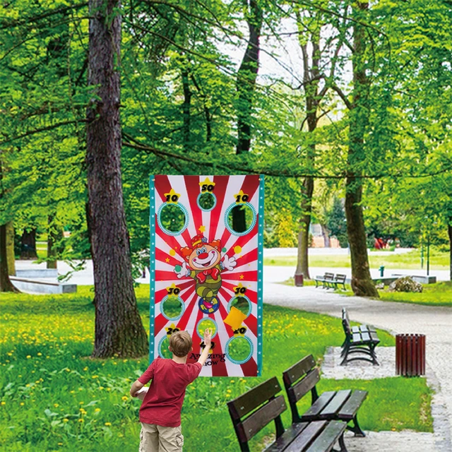 Gioco Di Lancio Per Bambini Con Striscione E Sacchetti - Per Feste, Giardino E Divertimento - Foto 7