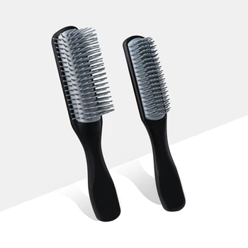 Spazzola per capelli classica a 9 file per lo styling e l'asciugatura di capelli di medio spessore, spazzola in materiale elastico che riduce la trazione dei capelli 1