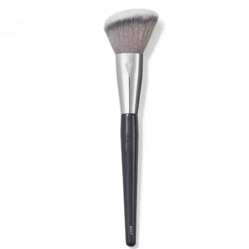 Red Wood Handle Contour Foundation Makeup Brush