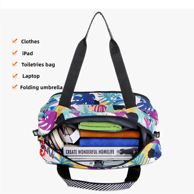 High Quality Travel Retractable Large Capacity Handbag Luxury Designer Bags Women\'s Trendy Fashion Sports Shoulder Luggage Bag