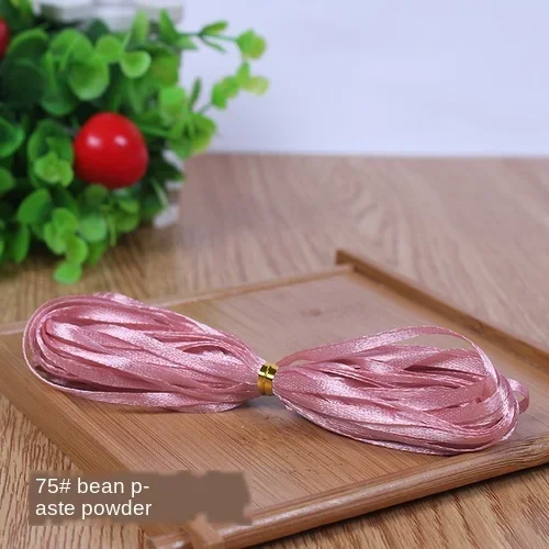 White Silk Satin Ribbon for Gift Wrapping and DIY Crafts - 1/8 (3mm), Ideal for Celebrations and Decorations