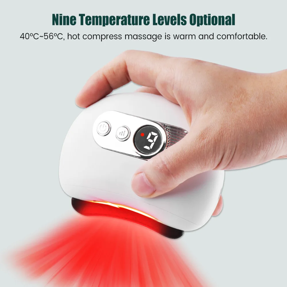 Electric Gua Sha Massager – Heat, Vibration & LED for Face, Neck & Body