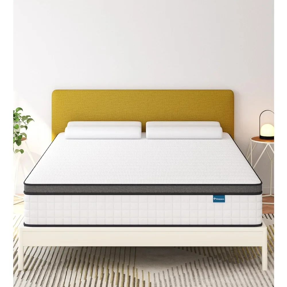 

Full Size Mattress,12 Inch Mattress in a Box, Hybrid Memory Foam Spring Full Mattresses, Soft and Comfort Medium Firm Mattress