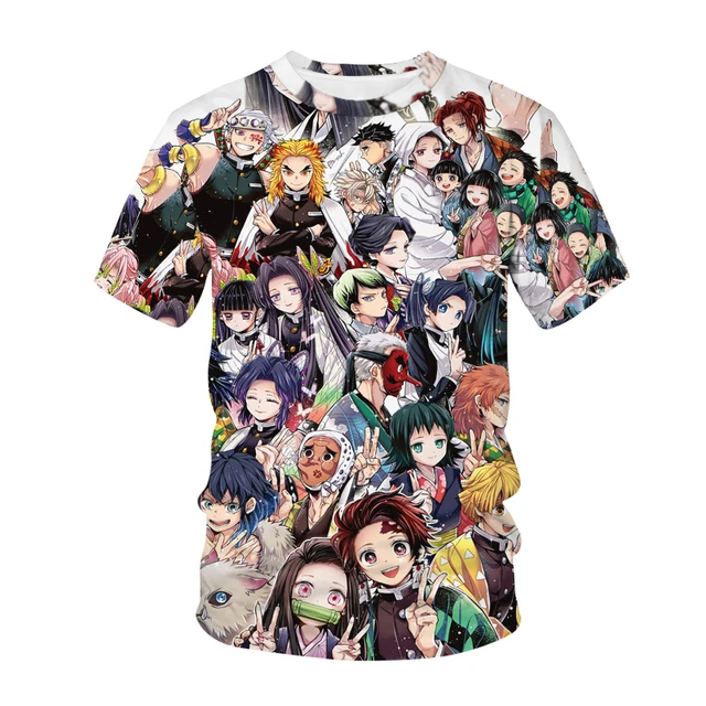 Demon Slayer T Shirt Anime 3d Print Men Women Fashion Kimetsu No Yaiba  Oversized T-shirt Kids Boy Girl Tops Tees Street Camiseta - AliExpress