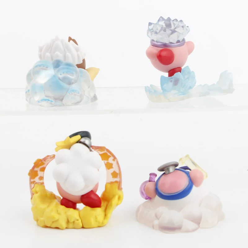 Kirby Cake Decoration Collectible Figurine Set - 4 Pieces