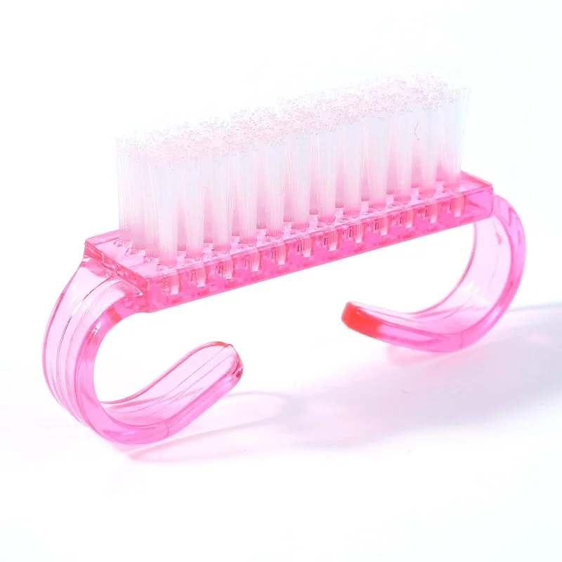 1 pc Cleaning Nail Brush Tools Colorful Plastic Dust Cleaner Brushes Nail Art Manicure Pedicure Powder Soft Remover 3