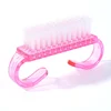 1 pc Cleaning Nail Brush Tools Colorful Plastic Dust Cleaner Brushes Nail Art Manicure Pedicure Powder Soft Remover 3