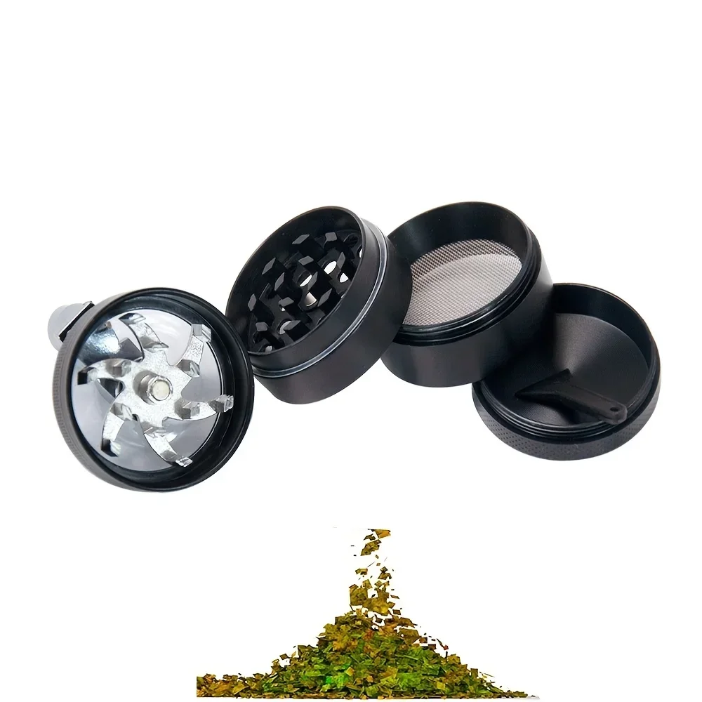 40mm Zina Alloy Handle-Type Herb Grinder Spice Mills 4-layers Durable Kibbler Smoking Accessories for Smoker Holiday Gifts nut spice grinder,herb grinder,herb spice grinder