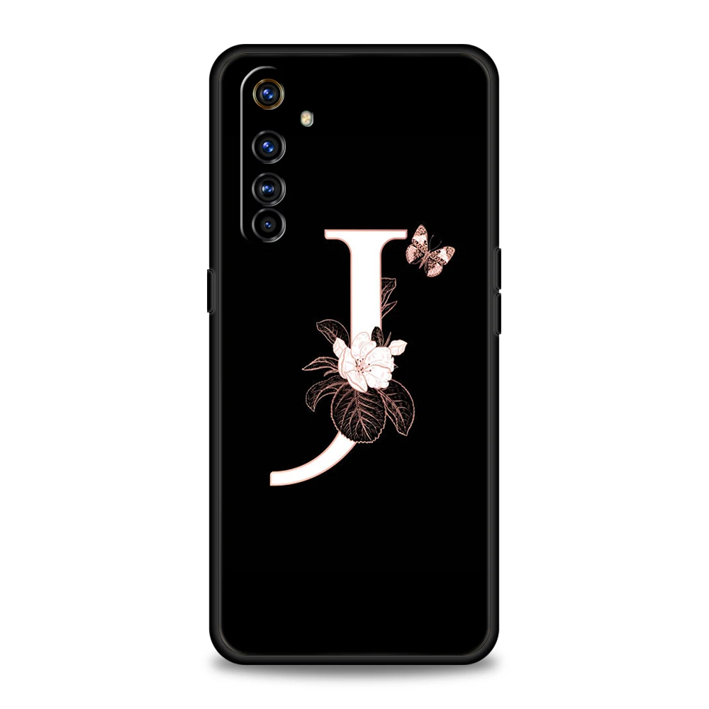 Floral Monogram Silicone Phone Case
