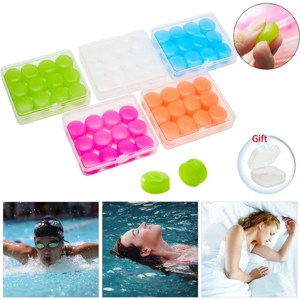 Deformable Silicone Mud Earplugs Waterproof Swimming Ear Plugs Set Surf Diving Swimming Pool Accessories Protect Ears electric car accessories surf small electric scooter motor 12 v100w 24 v100w motor