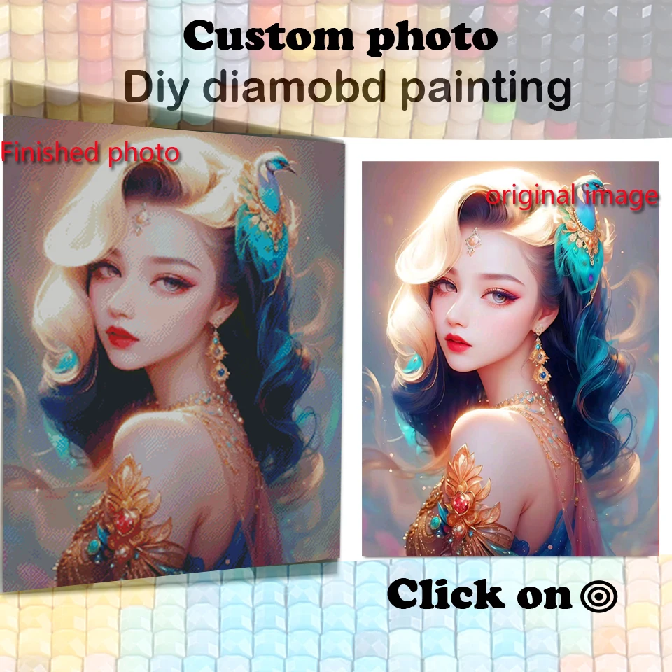 Description Picture 2 of itemDragon And Girl DIY Full Diamond Painting Fantasy Aniamls Cross Stitch Kits New 2024 Mosaic Diamond Embroidery Sale