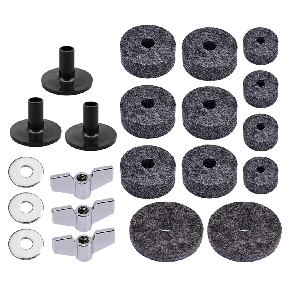 

Drum Felt Pad Cymbal Replacement Accessories Professional Pads Gadget Supple Kit Accessory Useful Set Non-slip