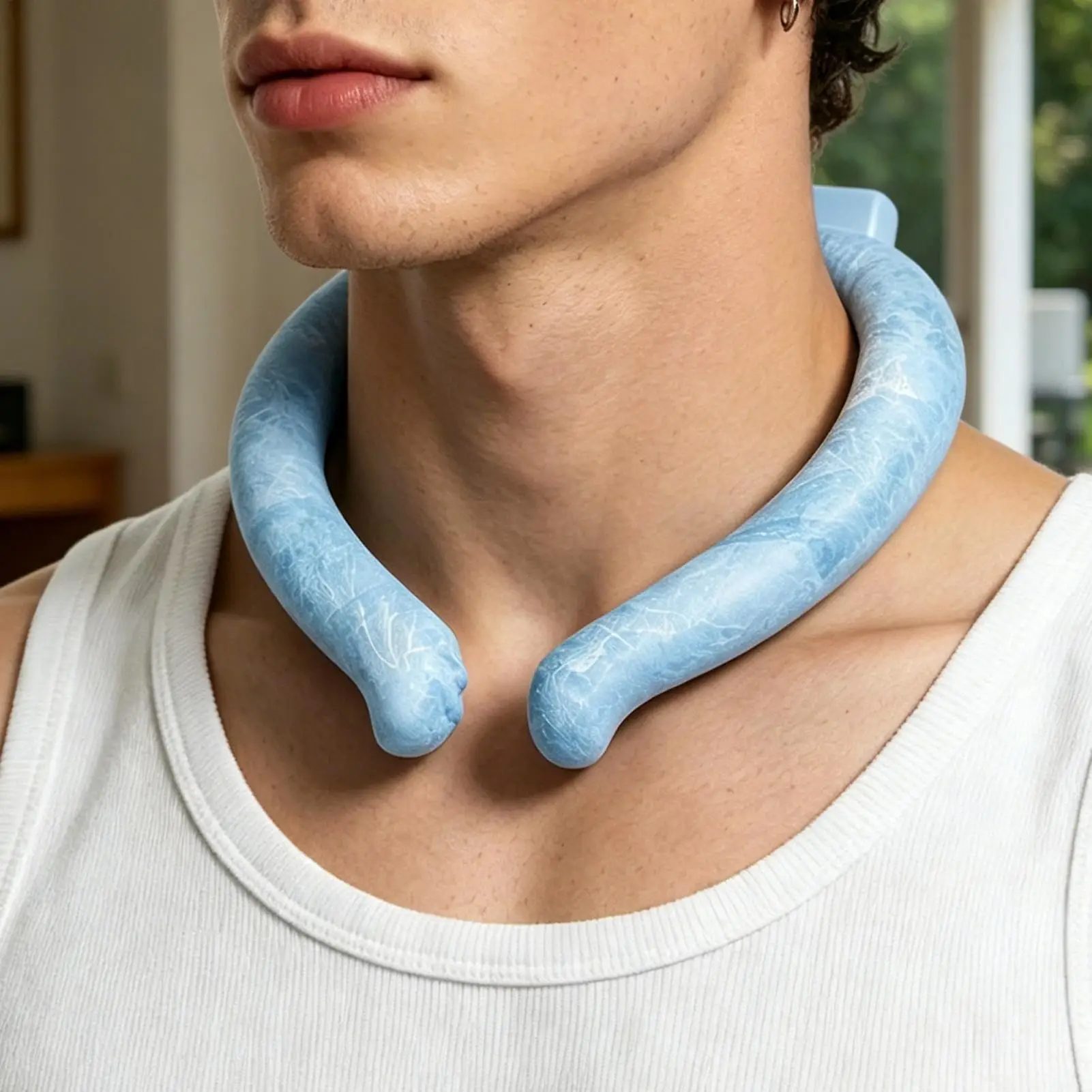 Tubo refrigerante per il collo a mani libere, a prova di perdite, riutilizzabile, impacco di ghiaccio indossabile, Chillypad per sport all'aperto, corsa, viaggi, estate - Image 4
