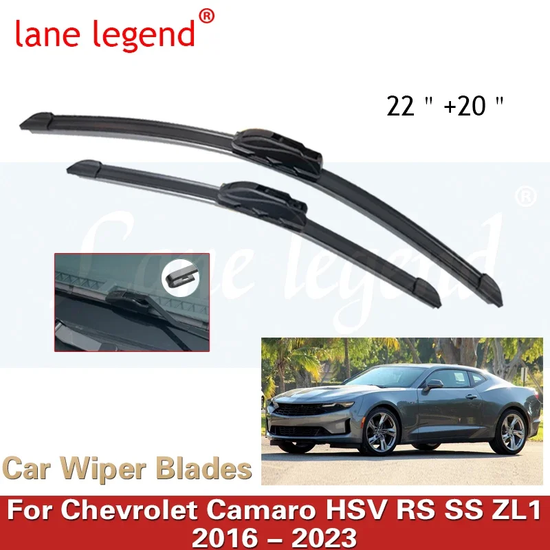 

Front Wiper Blades For Chevrolet Camaro 2016 2017 2018 2019 2020 2021 2022 2023 HSV RS SS ZL1 Window Windshield Windscreen Brush