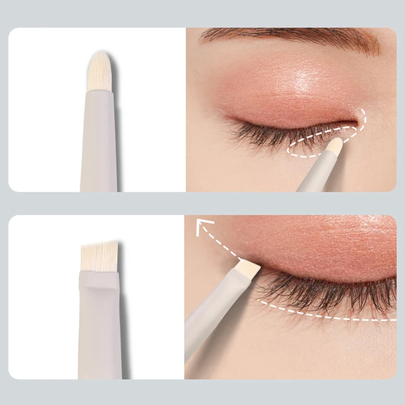 Detail Eye Makeup Brush Flat Eyes Brushes Professional Angled Eyebrow Eyeliner Contour Brush Concealer Eyeshadow Cosmetics Tools