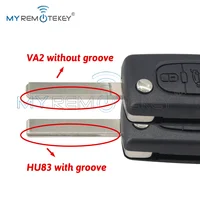 MYREMOTEKEY Remote Key Shell Case 2/3/4B For Peugeot 207 307 308 407 607 807 For Citroen C2 C3 C4 C5 C6 4