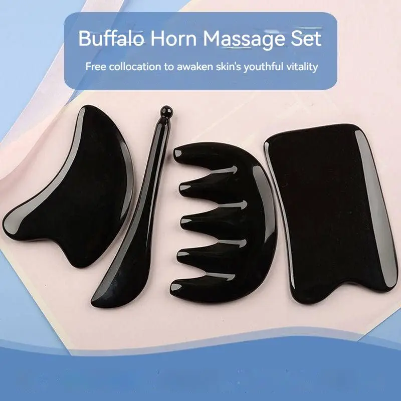 Gua Sha Massage Tool Set Skincare & Massage Routine Scraping Massage