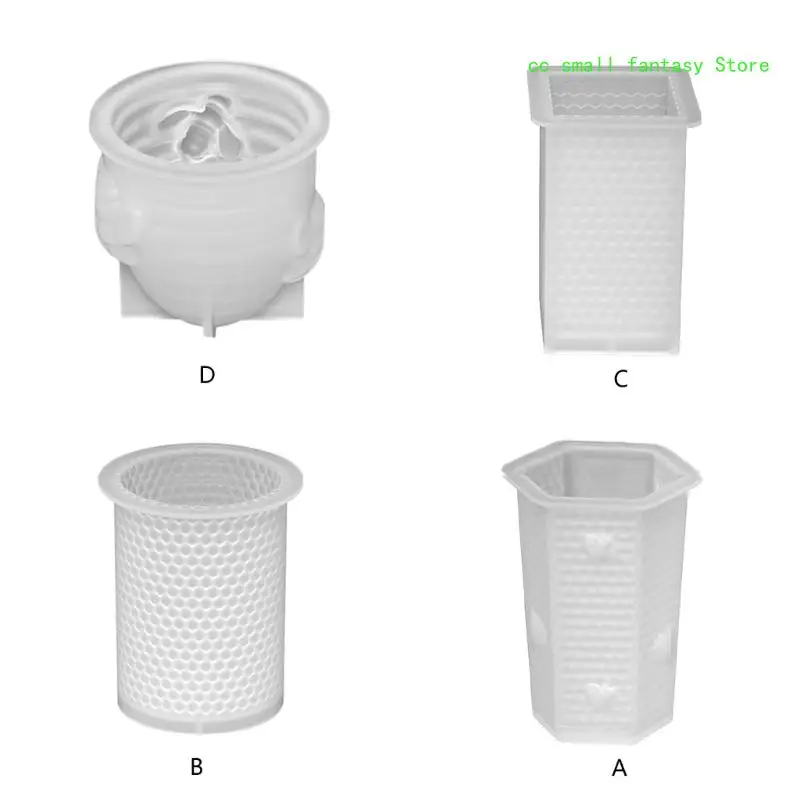 

R3MA 3D Honeycomb Silicone Mold DIY Resin Plaster Molds Home Decorations Gift