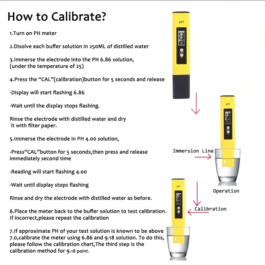 PH Meter 0.01 High Precision for Water Quality Tester with 0-14 Measurement Range Suitable Aquarium Swimming Pool ph meter water quality tester