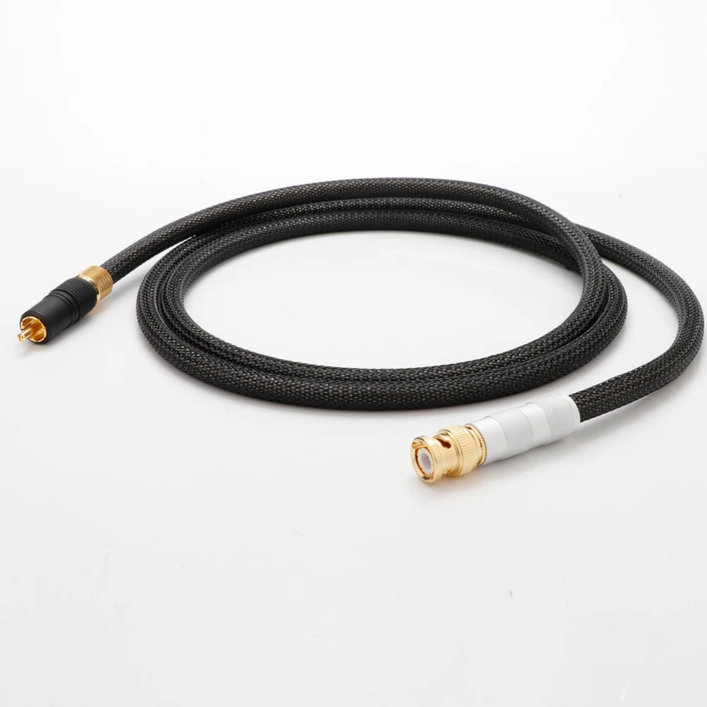 BNC-Stecker auf BNC-Stecker/RCA-Stecker, RF-Koax-Koaxial-Pigtail-Jumper, 75 Ohm-Kabel, reines Kupfer + OCC-beschichtetes BNC-Kabel – Detail 9