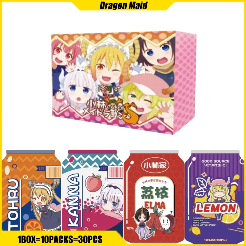 

LOCOCO Miss Kobayashi's Dragon Maid Cards Anime Figure Playing Cards Mistery Box Games Booster Box Toys Birthday Gifts for Girls