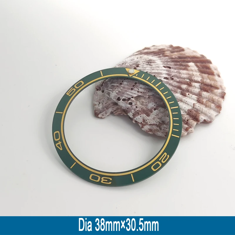 Mod 38 mm * 30,5 mm schräger Keramik-Lünetteneinsatzring, passend für Seamaster-Stil für SKX007 SKX009 SRPD Herrenuhr-Lünetteneinsatz – Detail 3