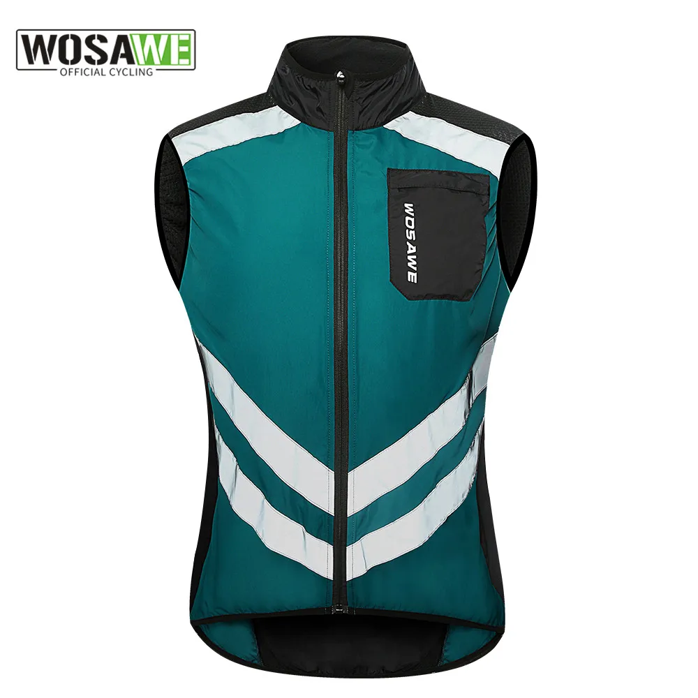 Ropa De Ciclismo Hombre Chaleco Ciclismo WOSAWE Sin Mangas