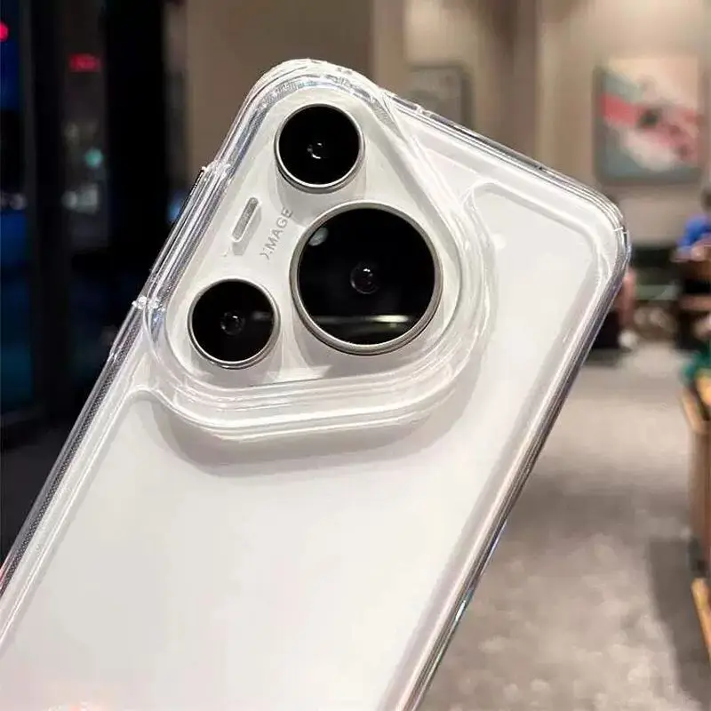 Transparent Shockproof Acrylic Back Cover with Soft TPU Frame