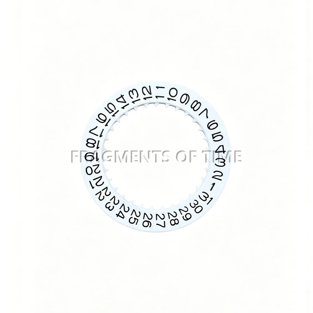 Calendar Disc Replacement Parts in White and Black with Dual Digit Design