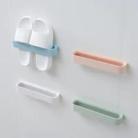 Bathroom Slippers Rack Wall-Mounted Free Punching Toilet Wall Suction Rack Storage Artifact Toilet Shoe Shelf 1