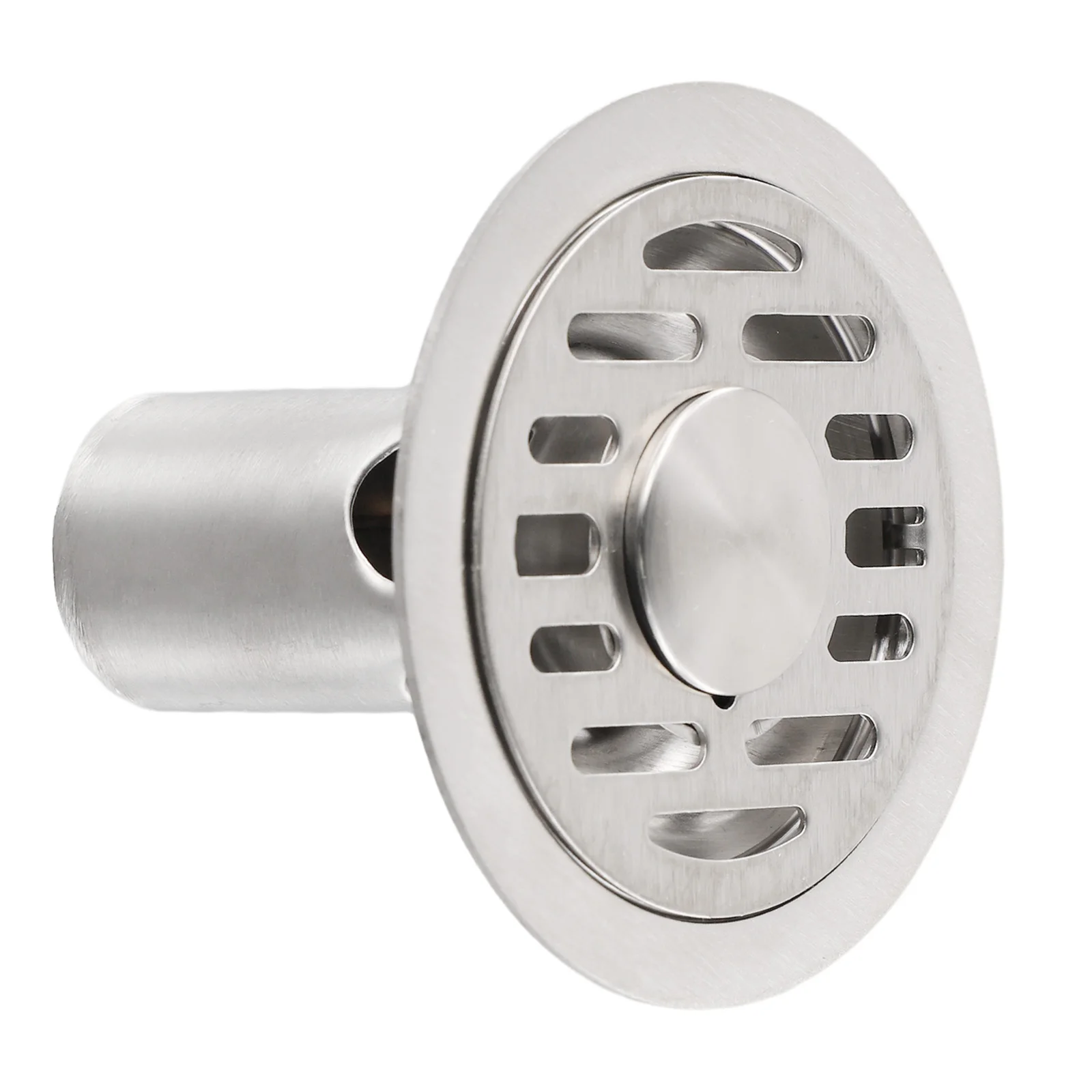

Bathroom Garage Basement Toilet Floor Drain Water Filter Cover Bathroom Accesories Silver Stainless Steel 10cm 1PCS