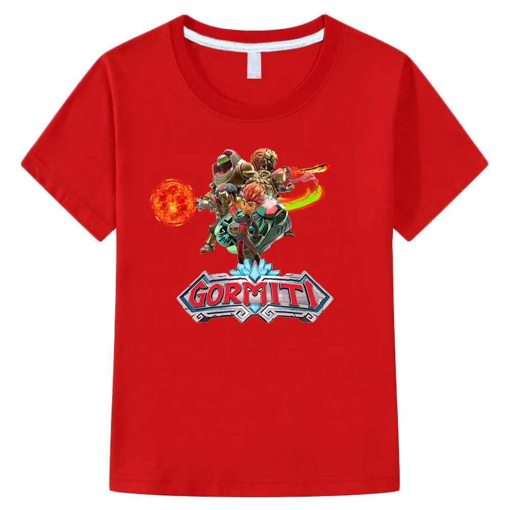 Çocuklar yaz giyim Gormiti t-shirt kızlar için çocuk kısa kollu