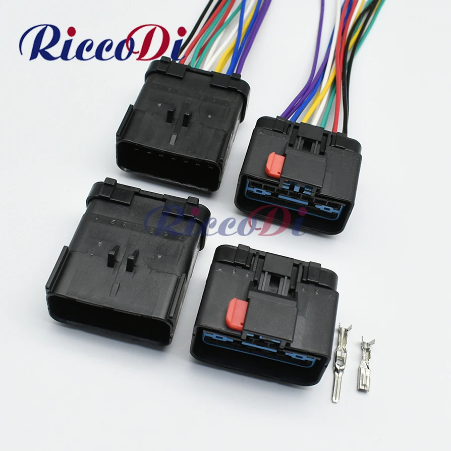 1 Set 14 Pin Female Male 2.8 Auto Waterproof Connector Rear Lamp ...