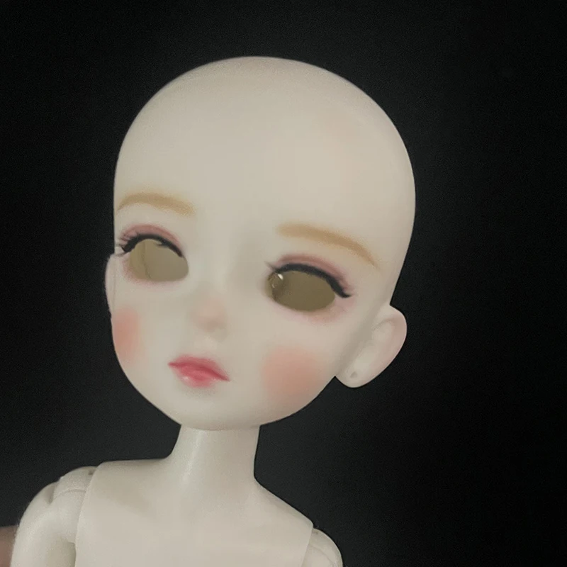 Fashion 1/6 Bjd Doll with Makeup 30CM Doll Mechanical Joint Body Opened Head DIY Doll Kids Girls Doll Toy Gift White Skin 2